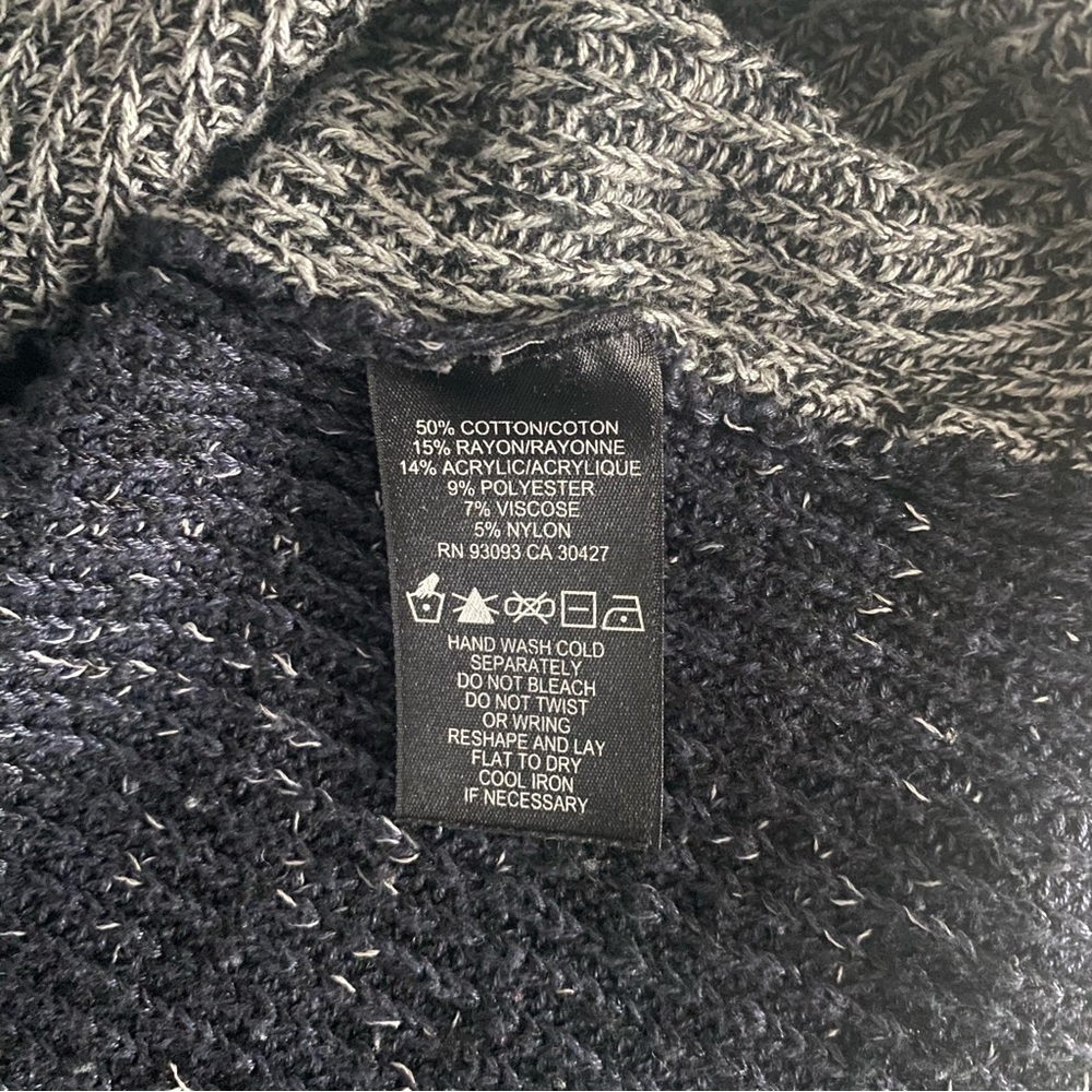 Nic + Zoe color block heathered sweater size PP - Picture 3 of 5